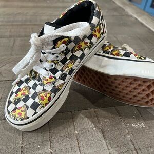 Vans Checkered Pizza Print Sneakers
